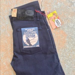 Naked & Famous – Left Hand Twill Midnight Edition